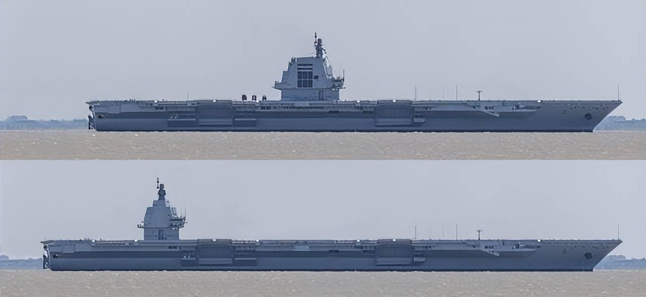 谜一样的舰岛震撼亮相!中国12万吨核航母曝光,技术已超越美国福特号?